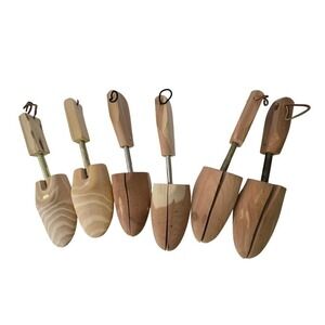 Cedar Wood Shoe Tree Bundle 3 Pairs Adjustable Aromatic Shapers Natural Wood szM